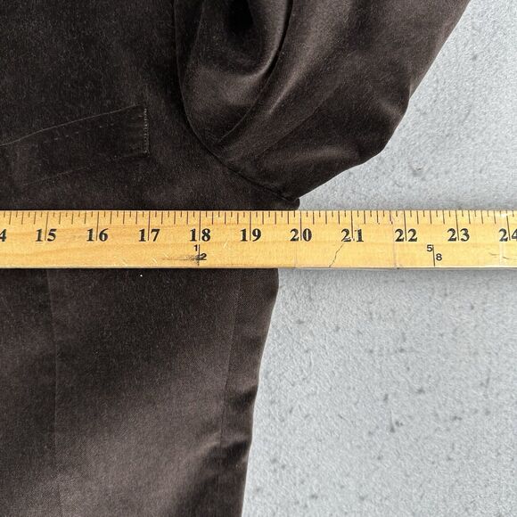 Dolce And Gabbana Blazer Men’s Small Brown Velvet 2 Button Notch Collar Lined - Picture 7 of 16